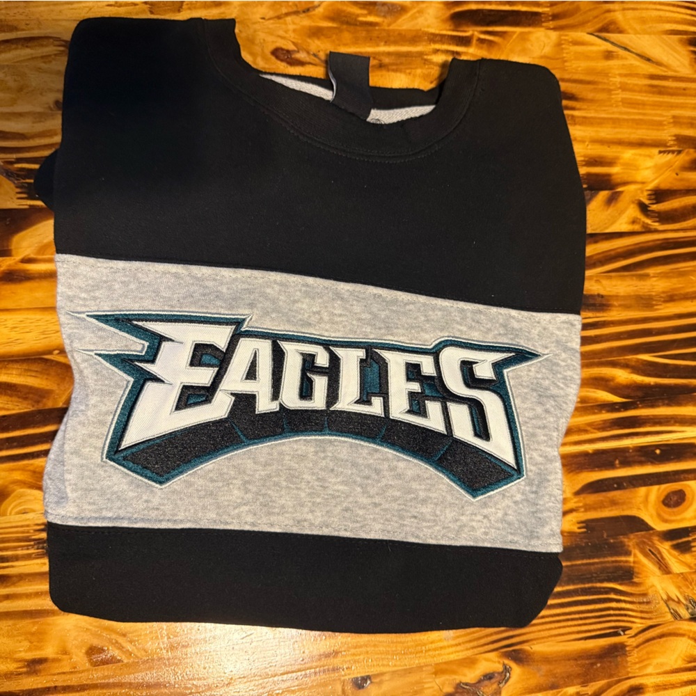 NFL Eagles Black and Gray Sweatshirt